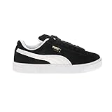 PUMA Women's Suede XL Sneaker, Black White, 11