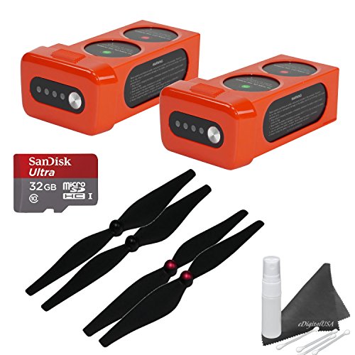 Autel Robotics X-Star Premium Accessory Bundle: Includes 32GB SanDisk MicroSD Card + 2 X-Star Batteries (25 Min Flight Time Each) + 2 Sets of Propellers + eDigitalUSA Cleaning Kit