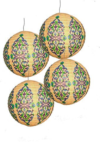 4 Arabesque 12" Party Paper Lanterns for Weddings and Parties