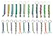 Frogsac Key Chains for Women, Men, Boys, Girls, Kids | 24 Piece Set | Handmade Braid | Gimp Cord | Assorted Vibrant Colors | Camp Accessories Party Favors USA Prime Seller