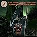 LUKAT Halloween Hanging Decorations, Halloween Skull Head with Glowing Eyes & Creepy Sounds & Biting Mouth Portable for Halloween Indoor/Outdoor Carrying, Hanging and Decorations (Skull Head)