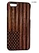 szwisechip 5.5 inch USA Flag Natural Real Bamboo Wood Wooden Hard case Cover for iPhone 6 Plus, 6S Plus (5.5