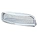 Compatible with Chevy HHR ABS Plastic Mesh Style Front Bumper Grille (Chrome) - Non SS GMT001 GM Delta