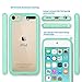 ULAK iPod Touch Case 7th Generation, itouch 6 Case, Slim Hybrid Hard PC Back Cover with Shock Absorption Bumper Conner, Premium Protective Cases for iPod Touch 7th/6th/5th Generation, Green