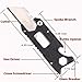 Pocket Knife，YEEYOU Utility Knives 6-in-1 Multitool Keychain Durable Black Oxide Stainless Steel Portable Tools for Outdoor Survival, Camping, Fishing, Hunting, Hiking