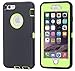 iPhone 6 Case, iPhone 6S Case [HEAVY DUTY] Built-in Screen Protector Tough 4 in1 Rugged Shorkproof Cover [With Kickstand] (Green)