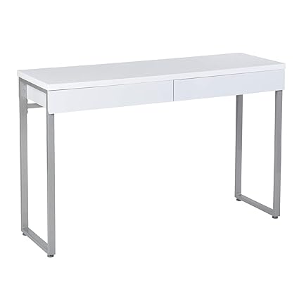Greenforest Vanity Table 47 Gloss White Console Table Computer