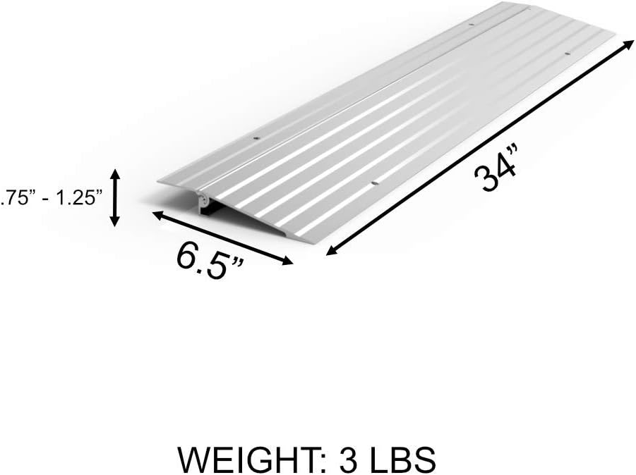 EZ-ACCESS TRANSITIONS Modular Aluminum Entry Ramp, 1" Rise: Industrial & Scientific