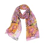 Wrapables Lightweight Sheer Silky Feeling Chiffon Scarf