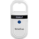 NetumScan Bluetooth Pet Microchip Reader Scanner, RFID EMID Handheld Pet Chip ID Scanner Rechargeable Data Storage Animal Tag