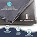 Snuggle Pro Reversible Duvet Cover for Weighted Blankets - 60 x 80 Inches Queen Size - All Season Cooling Bamboo and Soft Minky - Removable and Machine Washable - Grey