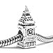 Queenberry Sterling Silver Landmark Series 'London Big Ben Clock' European-Style Bead Charm