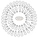 Color Scissor 1000 Pieces Black Bulb Pin, Gourd Pin Calabash Pin Metal Safety Pins for Clothing DIY Home Accessories, Perfect Knitting Markers