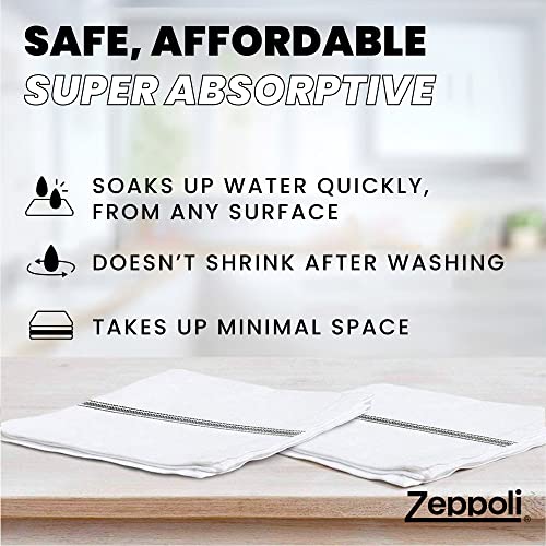 Zeppoli Classic Kitchen Towels 30Pack 100 Cotton Dish Towels