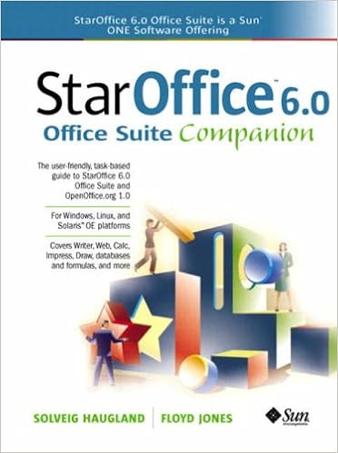 Staroffice 6 0 Office Suite Companion Haugland Solveig Jones Floyd 0076092019961 Books Amazon Ca