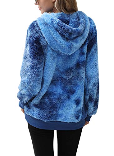 royal blue sherpa pullover