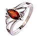 Psiroy Women's 925 Sterling Silver 1cttw Garnet Filled Ring