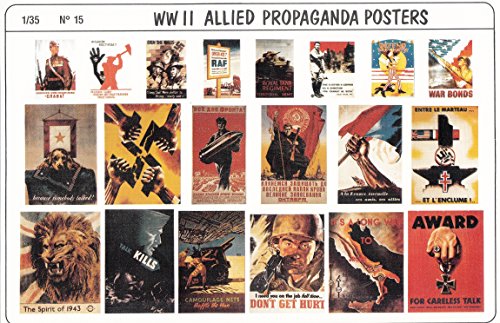 VER0015 1:35 Verlinden WW2 Allied Propaganda Posters [MODEL KIT ACCESSORY]