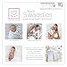 SwaddleDesigns Cotton Muslin Swaddle Blankets, Set of 4, Receiving Blankets for Baby Boys & Girls, Best Shower Gift, 46x46 inches, Pure White