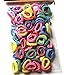 Pack Of 100 SMALL Terry Elastic Tiny Ponytail Hair Band Holder MIX COLORS