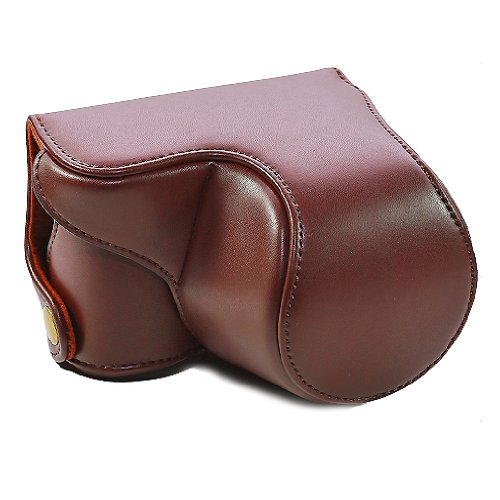 CamRepublic® -- New Brown Leather Case Bag Cover Pouch for Sony NEX3N, NEX 3N, NEX-3N