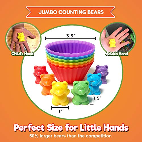 2 Jumbo+Counting+Bears+Stacking+Cups