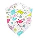 Jack Jill Baby 100% Organic Cotton Absorbent Bandana Drool Bibs (5-pack Girls A)