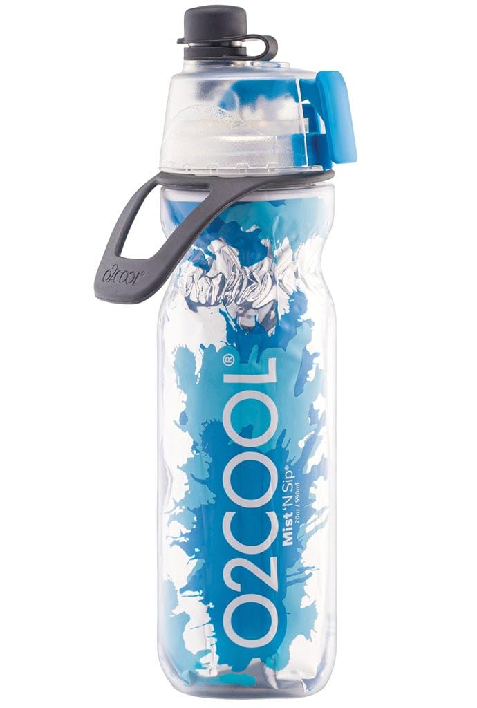 Photo 1 of O2COOL ArcticSqueeze Insulated Mist 'N Sip Squeeze Bottle 20 oz., Blue/Blue Splash