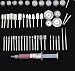 52pcs Diamond Mounted Burr Sets for Jade/Stone/Jewelry Making, Engraving, Polishing and Buffing Fit Dremel Rotary Tools primary