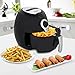 SUPER DEAL Deep Air Fryer 3.7 Quart Comes With Recipes & CookBook, Timer, Temperature Control , Detachable Basket