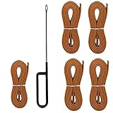 Baseball/Softball Black or Tan Glove Repair Lacing Kit (Rawlings) Bundled With Glove Lace (Covey Sports)