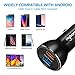 volport Dual USB Car Charger: 39W All-Metal Cigarette Lighter Adapter - Black Mini Carro Charging with 2 Quick Charge 3.0 USB-C Port for iPhone Samsung Galaxy LG Google Pixel Moto Phone