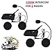 Motorcycle Helmet Bluetooth Intercom Headset,V6 BT 1200M Range 6 Riders Wireless Interphone Speakers IP65 Waterproof Communication Systems Kit for Motorbike Skiing Cycling Climbing,2 Pack