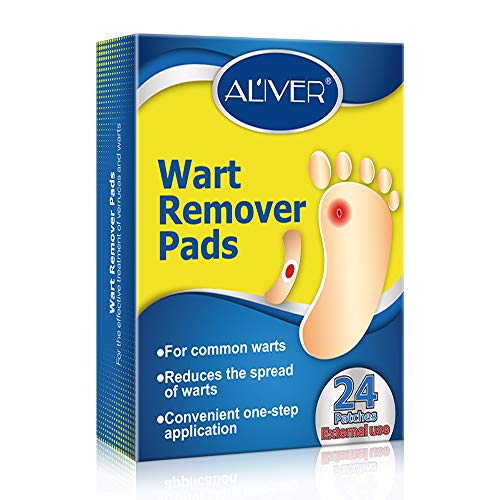 Wart Remover, Corn Remover Pads, Removal Plaster Wart Foot Corn, Painlessly Removes Common and Plantar Warts, Callus, Stops Wart Regrowth 24Pcs