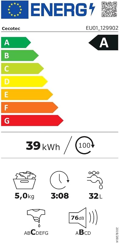 Lavadora 5kg Bolero DressCode 520 Inverter, 16 Programas