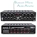 Upgraded 2018 Wireless Bluetooth Karaoke –  6 Channel 750 Watt Home Audio Sound Power Stereo Receiver Amplifier w/ USB, Headphone, 2 Microphone Input w/ Echo, Talkover for PA  – Pyle PTA62BTthumb 1