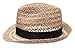 MIRMARU Summer Foldable Trilby Short Brim Lightweight 100% Linen Crushable Fedora Hat with Band(Beige)
