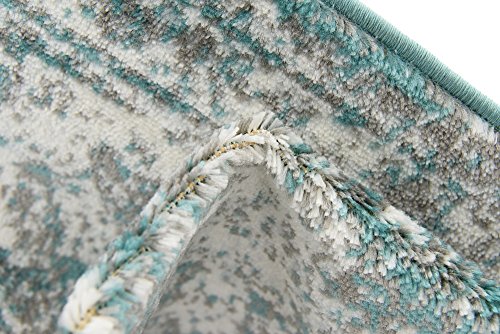 Unique Loom Sofia Collection Turquoise 2 x 13 Runner Area Rug (2' x 13')