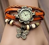 Iumer Vintage Women's Fashion Bracelet Mori Girl Watch Butterfly Bracelet