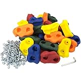 Squirrel Products 20 Large Kids Rock Climbing Holds - with Mounting Hardware for up to 1