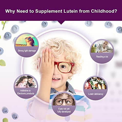 Dr.Brian Eye Vitamins Supplements Lutein Gummies Kids Adults for Eye