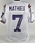 Lsu Tyrann Mathieu "Honey Badger" Authentic Signed White Jersey PSA/DNA