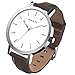 June & Ed Quartz Stainless Steel Men's Watch with Sapphire Crystal Dial Window - Silver