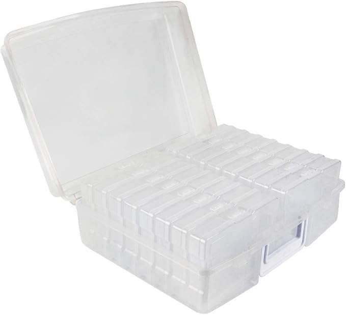 Novelinks Photo Case 4" x 6" Photo Box Storage 16 Inner Photo Keeper