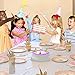 Unicorn Birthday Party Supplies for 16 Guests, Dinner and Dessert Plates, Cups, Napkins, Tablecloth, Pink-Striped Straws, Cutlery - Fun Unicorn-Themed Birthday or Baby Shower Event