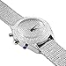Maxx White Classy Hip Hop Lab Diamond Watch King Bling Pave Set Iced Band