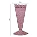 SENGTH Crochet Mermaid Tail Blanket for Kids Girls Children Dressing Up Toys Party Birthday Gifts 56'' x 28''
