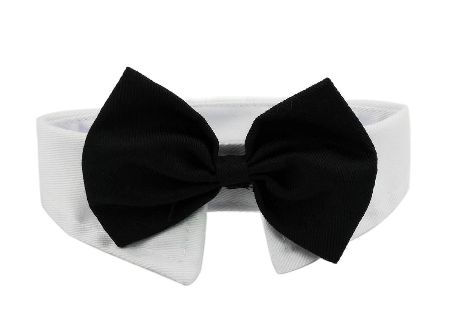 Diyafas 2 x Pet Dog Cat Formal Necktie Puppy Kitten Cotton Collar Adjustable Bow Tie Bowknot for Wedding Party