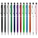Stylus Pen, UROPHYLLA Stylus Pens for Touch Screens, 2 in 1 Capacitive Stylus Ballpoint Pen for iPad, Tablet, iPhone, Kindle, Samsung and Other Touch Screen Devices (Multicolor-12 Pack)