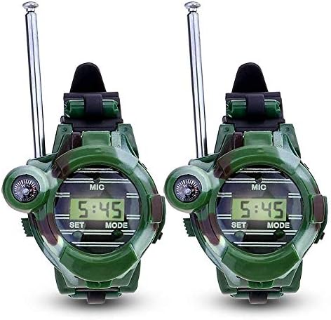 WYUE Walkie-talkie, 7-in-1 watch walkie-talkie - plastic/plastic, outdoor parent-child wireless walkie-talkie – camouflage